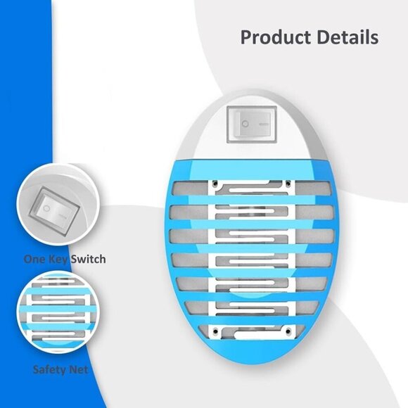 Flying Insect Trap 4Pack, Mosquito Zapper for Home, Bug Light Plug in Killer - Picture 6 of 7